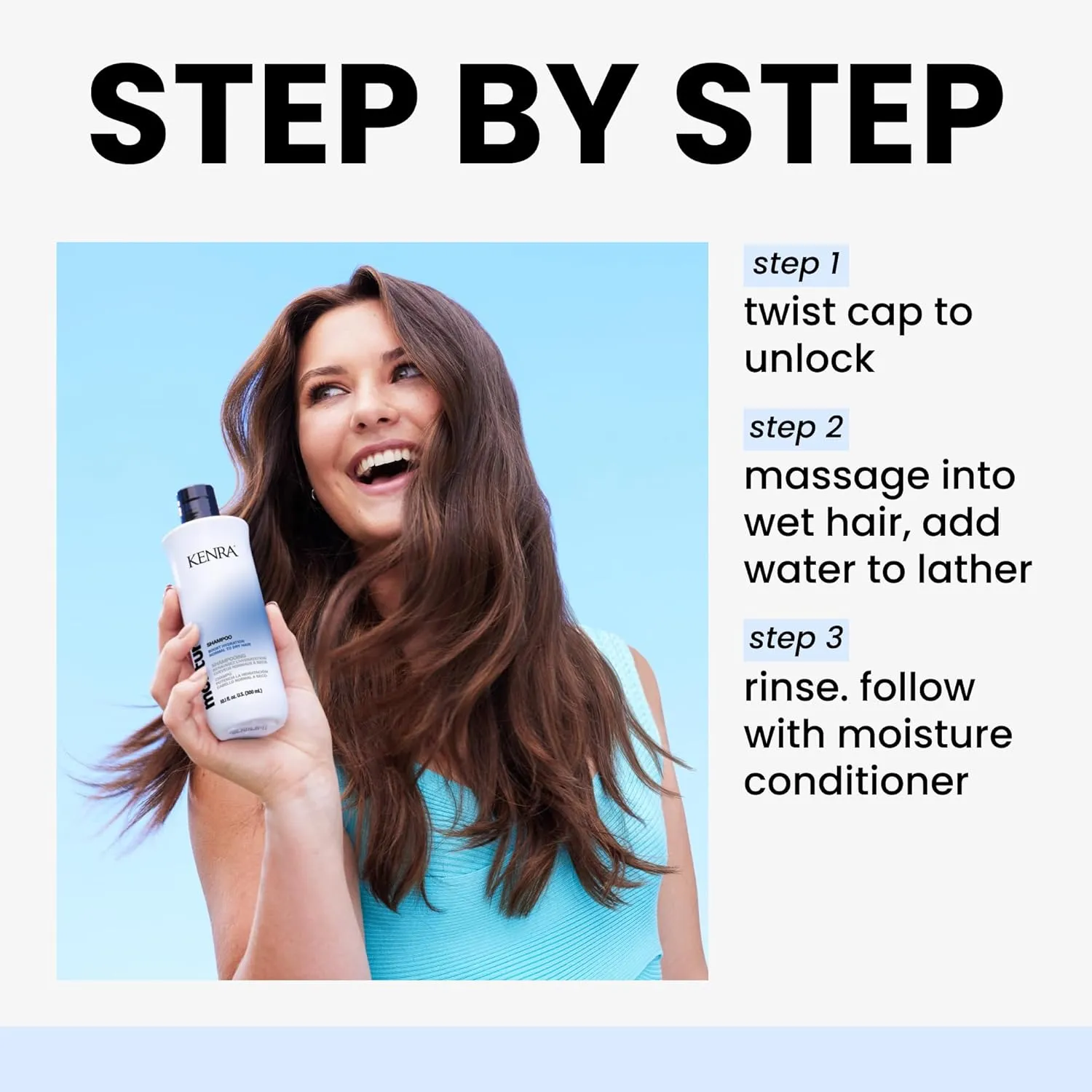 Kenra Moisture Shampoo | Boost Hydration | Improve Manageability and Shine | Nourish Dry Hair | Color Safe | Efforless Detangling | Normal to Dry Hair