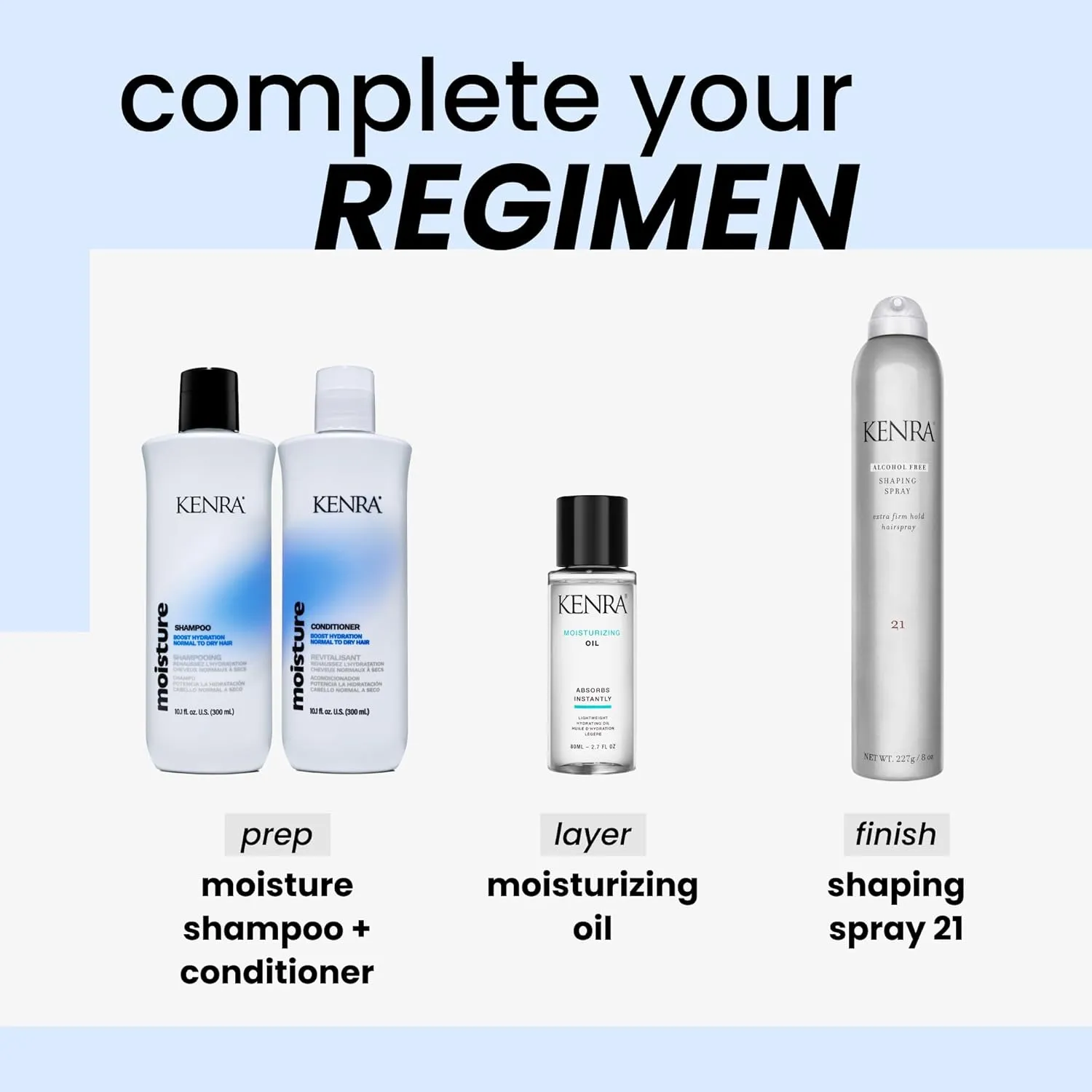 Kenra Moisture Shampoo | Boost Hydration | Improve Manageability and Shine | Nourish Dry Hair | Color Safe | Efforless Detangling | Normal to Dry Hair