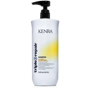 Kenra Triple Repair Shampoo | Targets & Repairs Weak or Broken Bonds | Split Ends | Damaged Hair | Bond Builder | Sulfate-Free