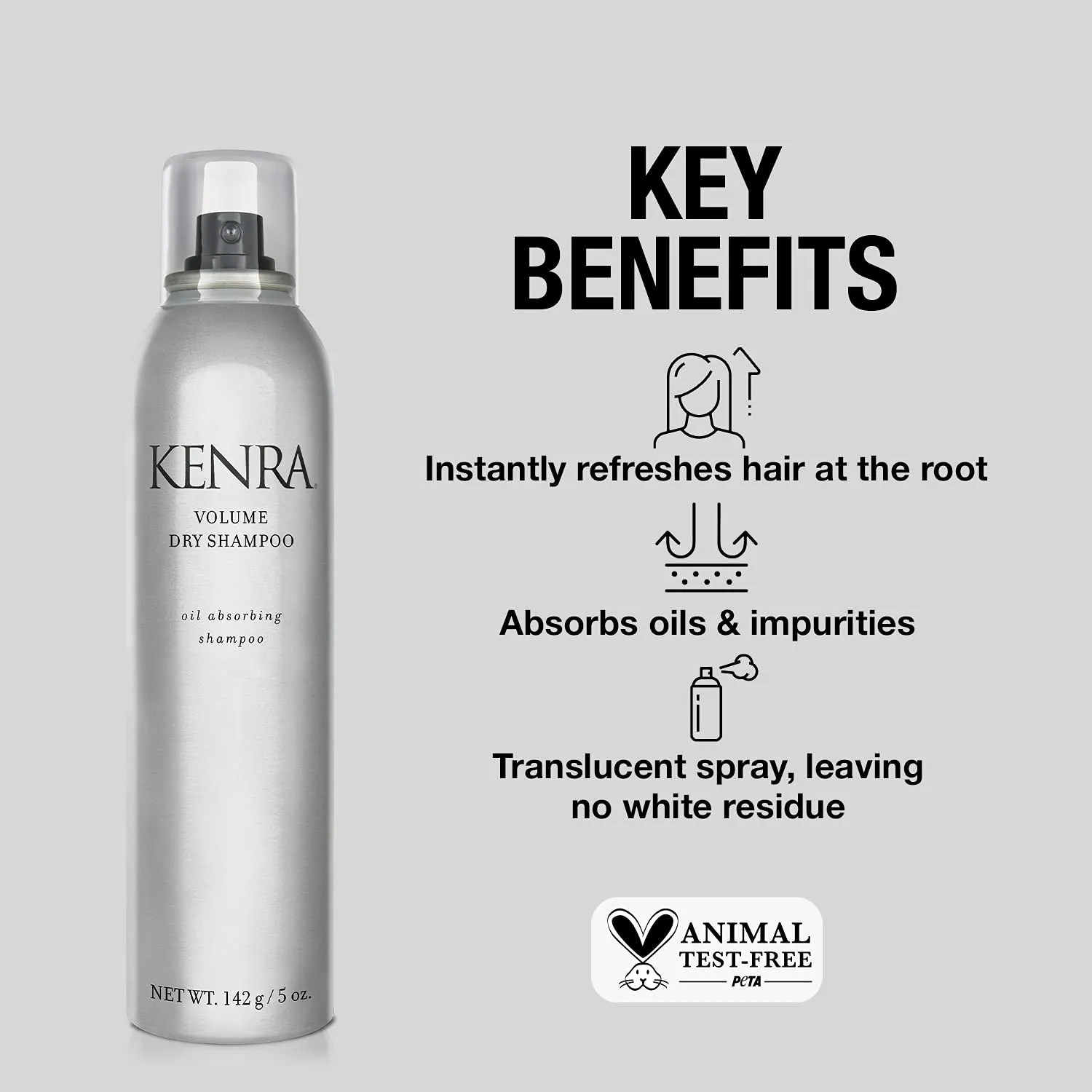 Kenra Volume Dry Shampoo | Oil Absorbing Shampoo | Translucent, Volume-Enhancing Spray | Instantly Refreshes Hair At The Root | Absorbs Oils & Impurities | All Hair Types
