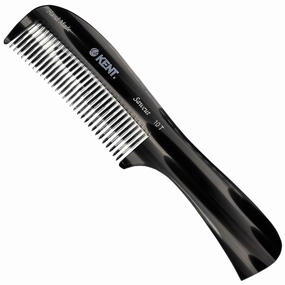 Kent 10T Graphite Large Detangler Comb, Handmade Wide Tooth Comb for Curly and Thick Hair, Detangling Combs For Wet and Dry Hair, Saw-Cut and Hand Polished Handmade in England