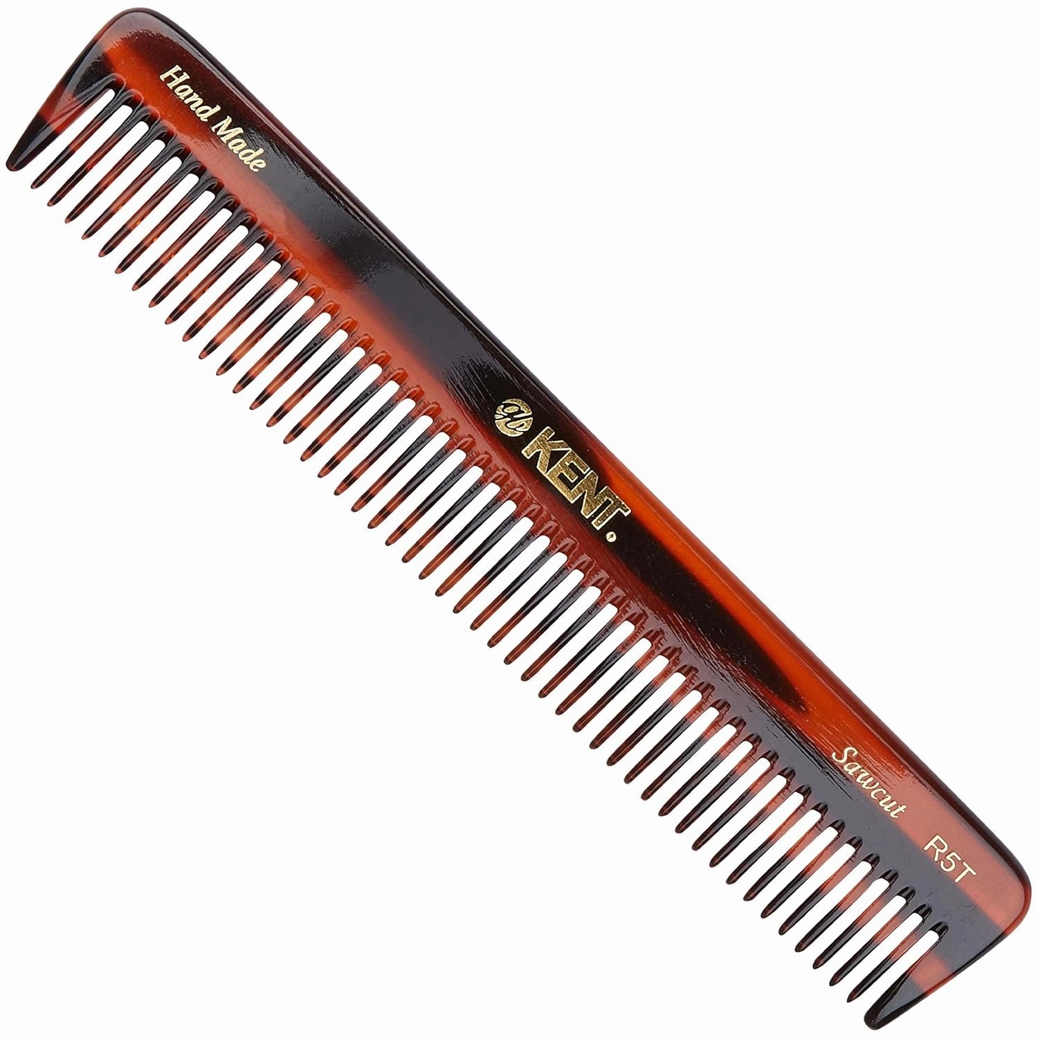 Kent R5T Wide Tooth Comb Detangling Comb, Wide Teeth Dressing Table Beard Combs Men for Thick Curly Wavy Hair, Hair Detangler Combs for Grooming Styling Beard and Mustache
