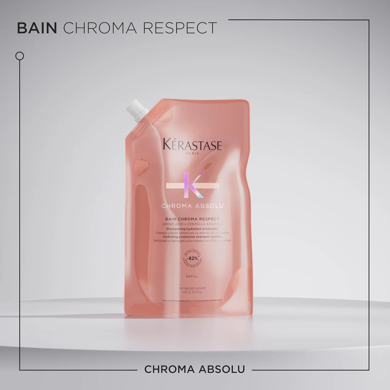 Kerastase Chroma Absolu Chroma Respect Shampoo Riche | For Sensitized or Damaged Color-Treated Hair | Protects and Nourishes | Medium To Thick Hair | With Lactic Acid