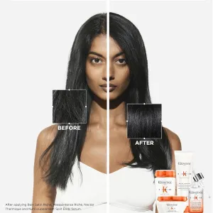 KERASTASE Nutritive Bain Satin Riche Shampoo | Cleanses & Deeply Replenishes Moisture | With Plant-Based Proteins & Niacinamide | For Medium to Thick to Dry Hair