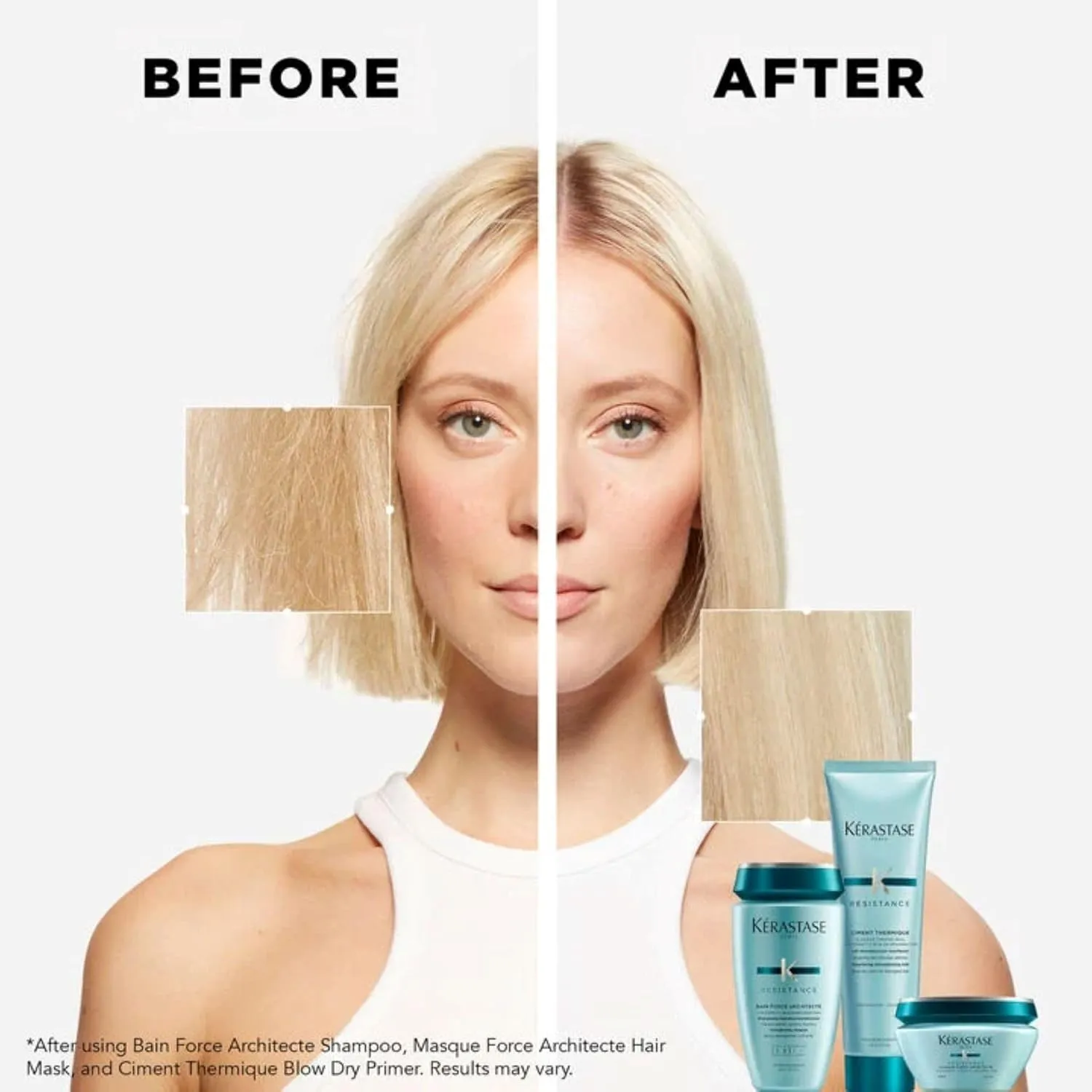 Kerastase Resistance Force Architecte Shampoo | Reconstructing Repair Shampoo | Formulated with Pro-Keratine Complex | For Weak and Damaged Hair