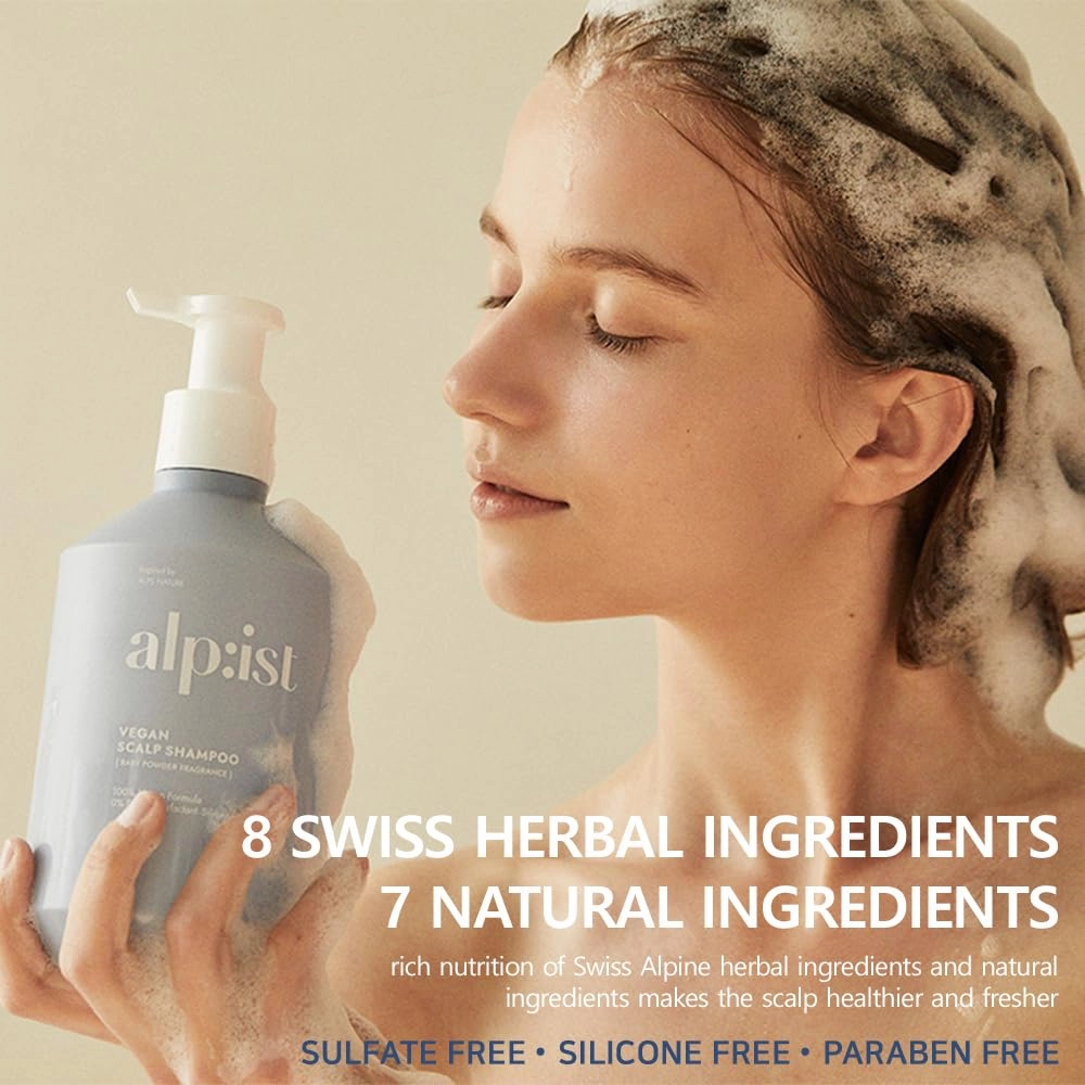 Kerasys alp:ist Vegan Formula Sulfate Silicone Paraben Free Nature alpist Scalp Care Pure Lily Fragrance 24.68 fl oz / 730 ml (Shampoo   Treatment Set)