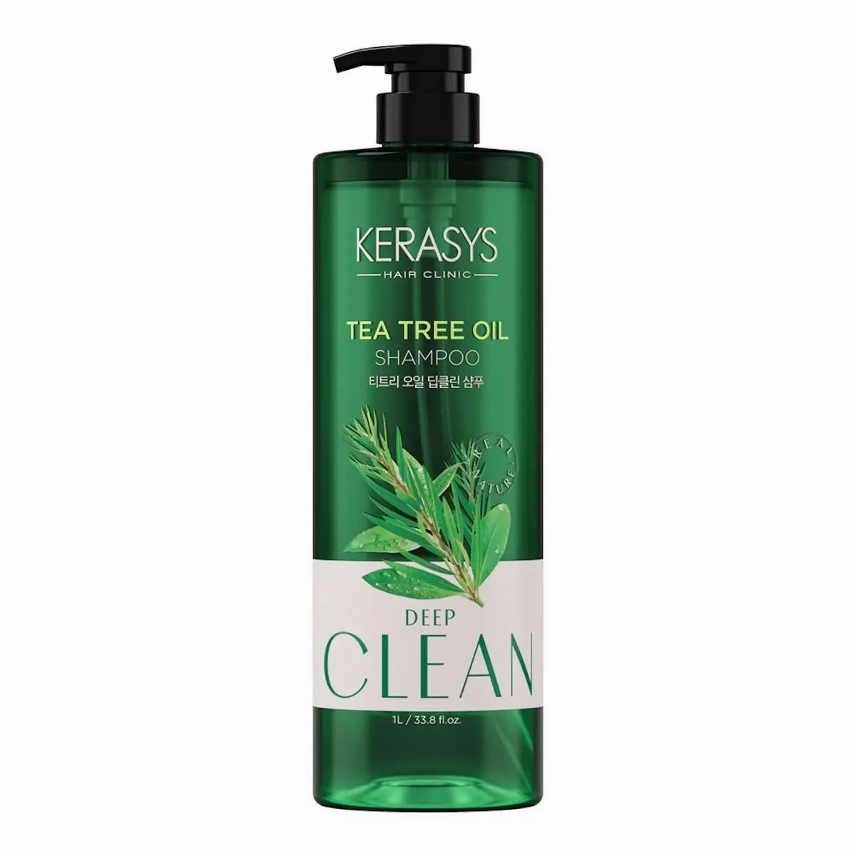 Kerasys Hair Clinic Tea Tree Oil 33.8 fl oz / 1L (Shampoo, 1-Pack)