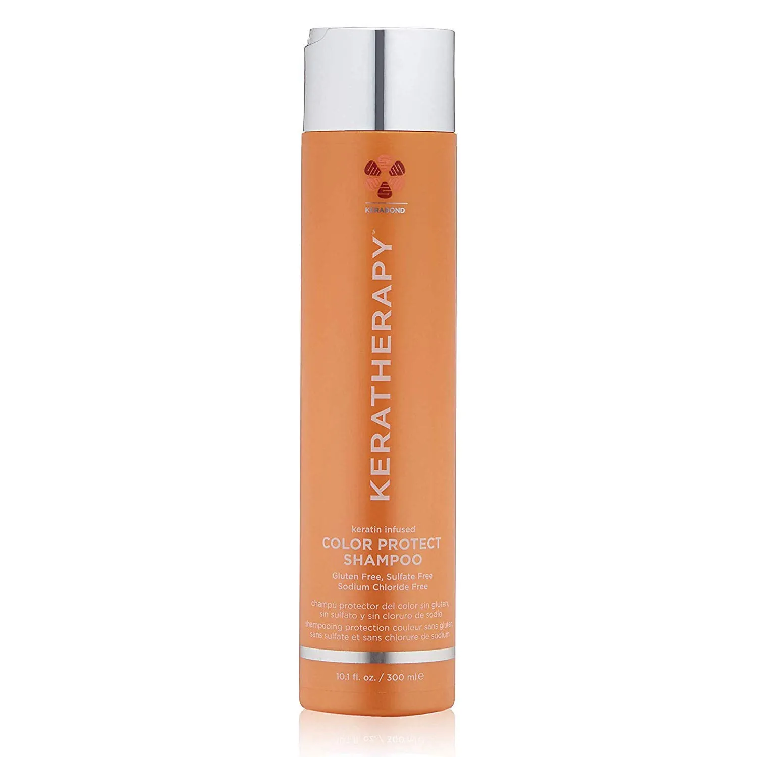 KERATHERAPY Keratin Infused Color Protect Shampoo, 10.1 fl. oz., 300 ml - Gluten Free Color Protecting Shampoo for Color Treated Hair with Kerabond Technology, Red Raspberry Oil, Omega 3 & 6