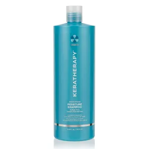 KERATHERAPY Keratin Infused Moisture Shampoo, 33.8 fl. oz., 1000 ml - Anti Frizz Moisture Shampoo for Oily Scalp and Dry Ends - Kerabond Technology, Aloe Vera, & Willow Bark - Sulfate & Paraben Free