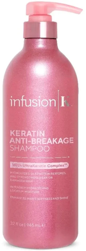 Keratin Anti-Breakage Shampoo with UltraKeratin Complex - Strengthens Weak & Damaged Hair | Hydrates & Moisturizes | Color Safe, Paraben, Sulfate, Cruelty Free | USA Made (32 oz)