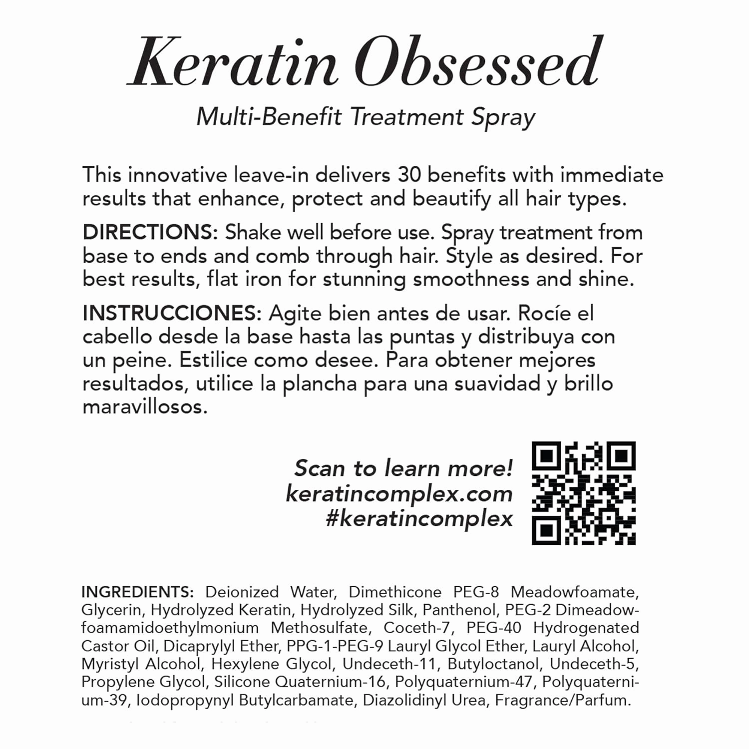 Keratin Perfect Daily Smoothing Shampoo - Fights Frizz, Gentle Cleansing - Prolongs Keratin Treatment - No Added Sulfates or Sodium Chloride
