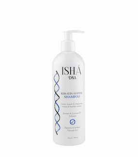 Keratin Treatment System Shampoo - Sulfate and Paraben-Free, Coconut Oil Infused for All Hair Types (16 Fl oz)