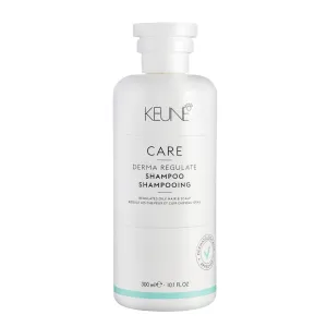 Keune Care Derma Regulate Shampoo, Deep-Cleansing & Scalp Balancing Cleanser for Oily Scalp, 10.1 Fl Oz