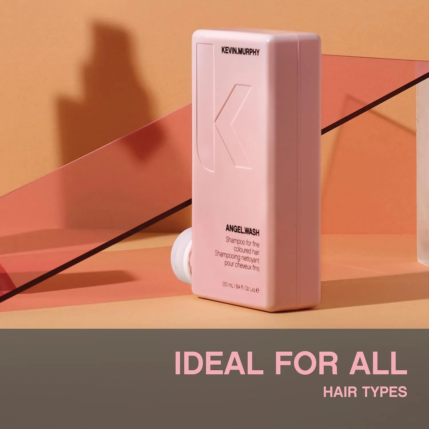 KEVIN.MURPHY ANGEL.WASH - Restorative Shampoo - For Fine Coloured Hair - Colour-Safe Shampoo - With Vitamins & Antioxidants - Sulphate & Paraben Free - 250 mL / 8.4 fl oz