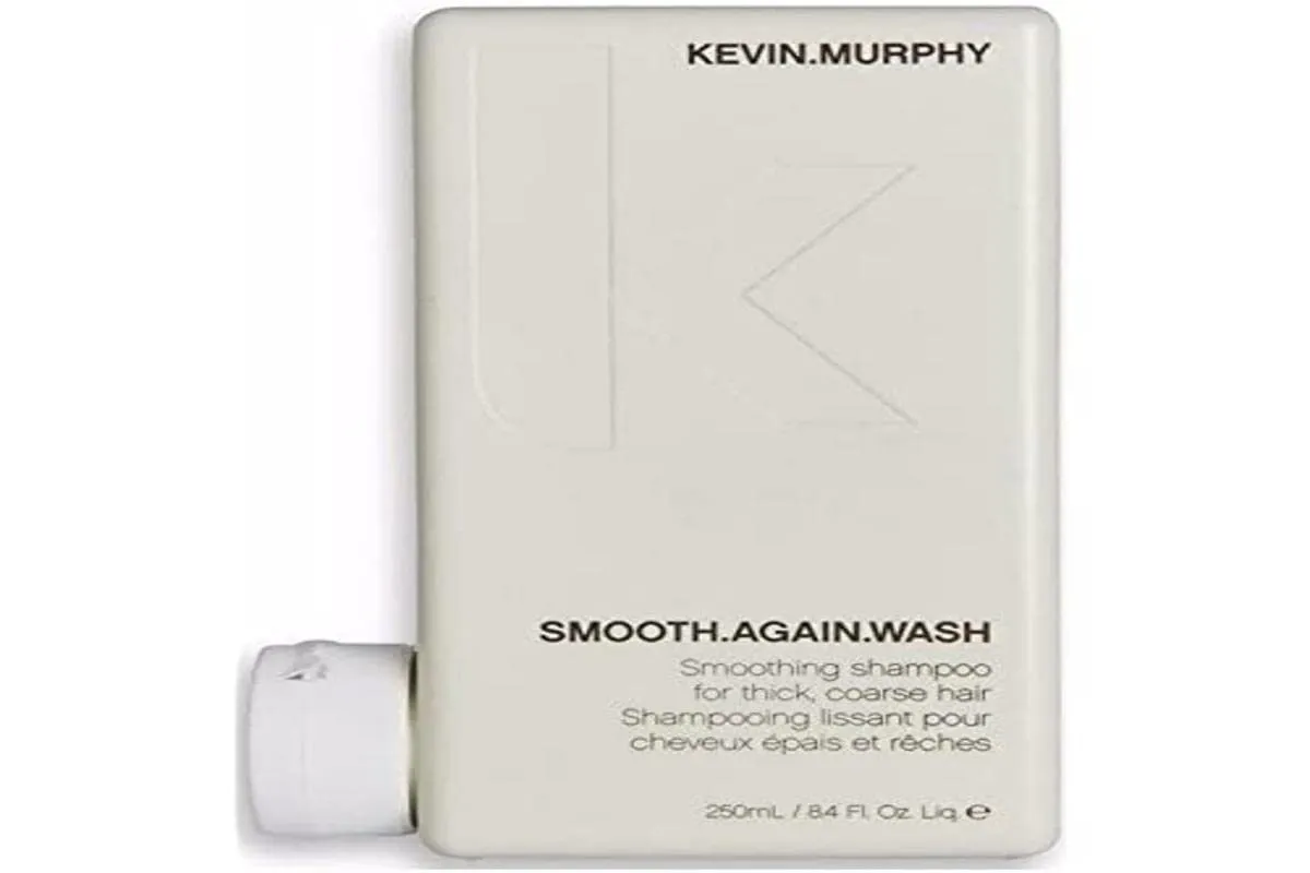 KEVIN.MURPHY SMOOTH.AGAIN WASH - Frizz Control Shampoo - For Thick, Coarse & Unruly Hair - Moisturising Shampoo for Hair Hydration - Sulphate & Paraben Free - 250 mL / 8.4 fl oz