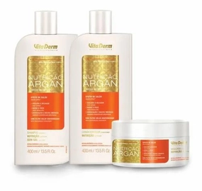 Kit 3 Products Nutrition Argan Vita Derm