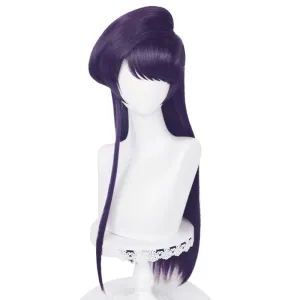 komi shoko Cosplay wig Purple 80cm (Purple(komi shoko) A)