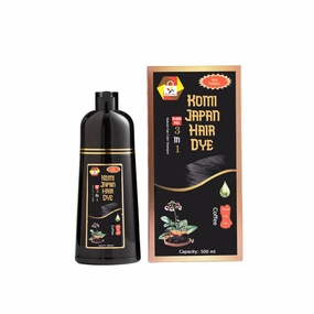 KomiJapan Authentic Japanese Hair Dye Shampoo – 500ml, Nourishing Formula with Argan Oil & Ginseng. Real Komi Japan Color Shampoo (Coffee Brown)