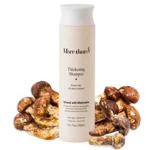 Korean Hair Thickening Shampoo with Matsutake mushroom, for Hair Loss and Hair growth – 300ml 100% Vegan, Paraben&Sulfate&Silicon Free - more than 8