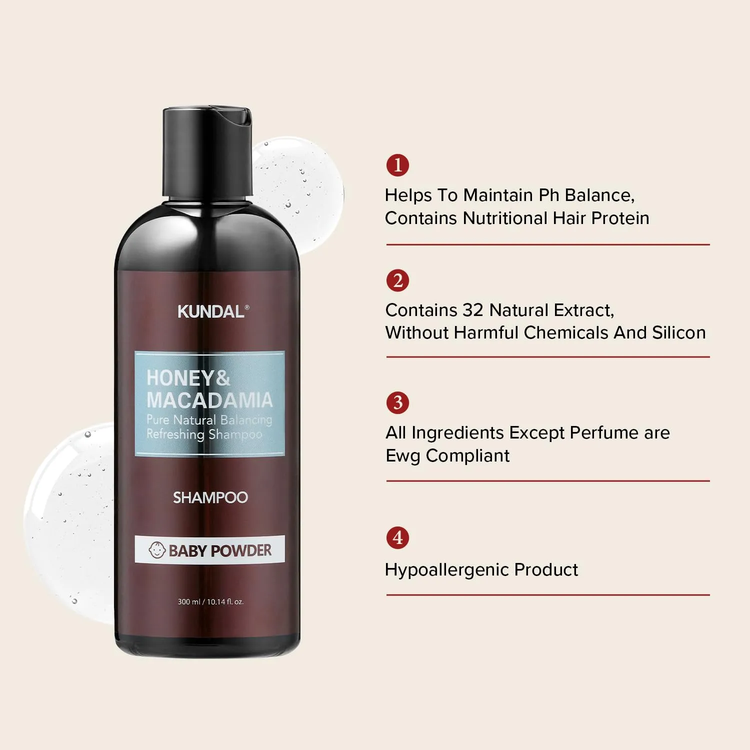 KUNDAL Natural Hair Shampoo Set [Pink Grapefruit Scent]- Ultimate Damage Hair Repair Strengthen, Nourish dry, with Honey, Argan Oil, Macadamia Oil, Free Sulfate 600ml(20.3 Fl Oz)