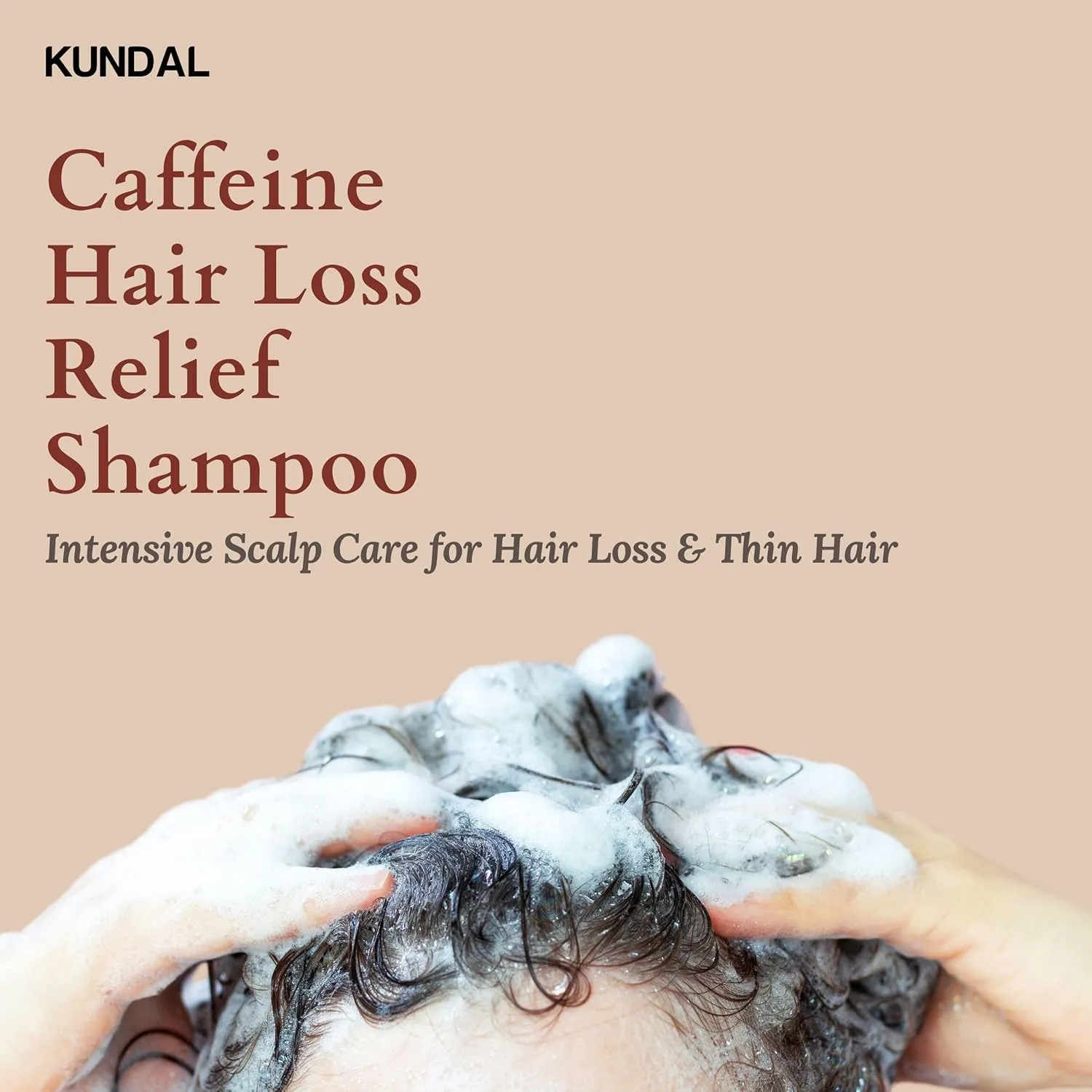 KUNDAL Official Caffeine Scalp Shampoo, 16.9 fl oz (500 ml), Cherry Blossom