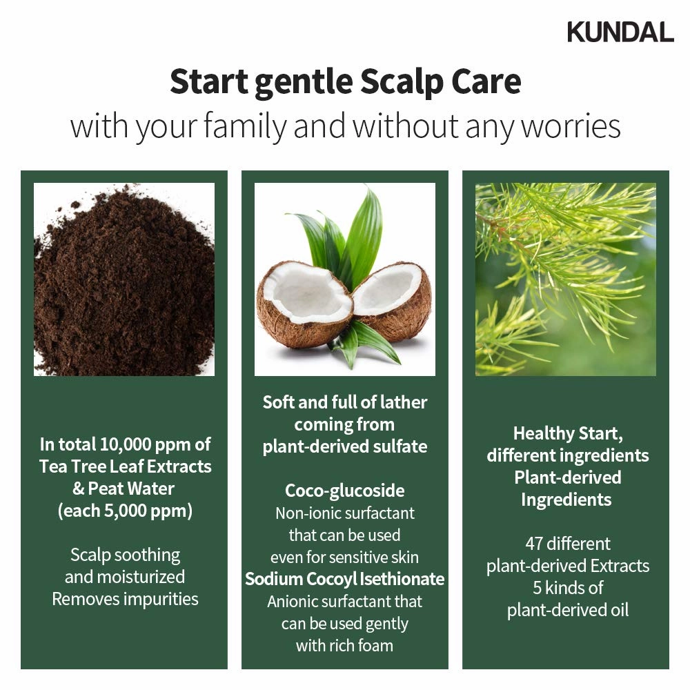Kundal] TEA TREE SHAMPOO 300ML - WHITE MUSK