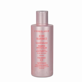 L'Erbolario Hyaluronic Acid Filler Effect Shampoo - Effective Treatment To Moisturize Hair - Cleanser For All Hair Types - Retains Water For A Filler Effect - Restores Softness With Coconut - 6.7 Oz