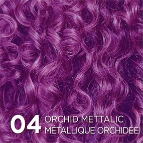 L'Oreal Paris Colorista Metallic Semi Permanent Hair Color for Bleached or Blonde Hair, Color Depositing Hair Mask Formula, Metallic Orchid Purple (Pack of 2)