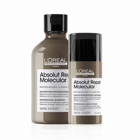 L'Oréal Professionnel Serie Expert Absolut Repair Molecular Shampoo & Mask Bundle