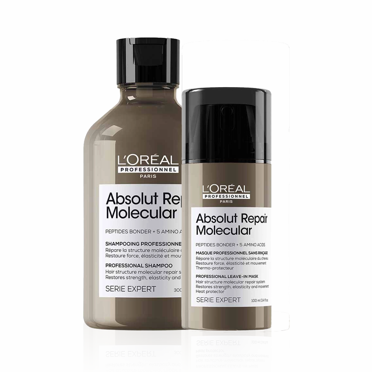L'Oréal Professionnel Serie Expert Absolut Repair Molecular Shampoo & Mask Bundle