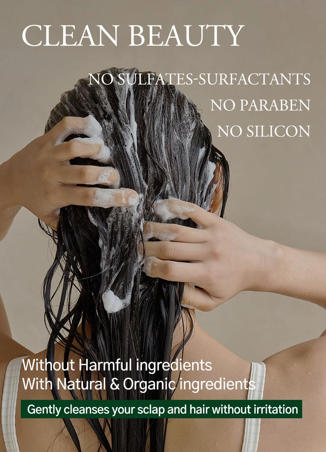 Laminaria Shampoo with Organic Ingredient, Korean Clarifying Shampoo, Hydrating for Dry Hair, Strengthening for Weak Hair, Sulfate & Paraben-Free, for Women & Men,16.9 FL. OZ, Pine Eucalyptus
