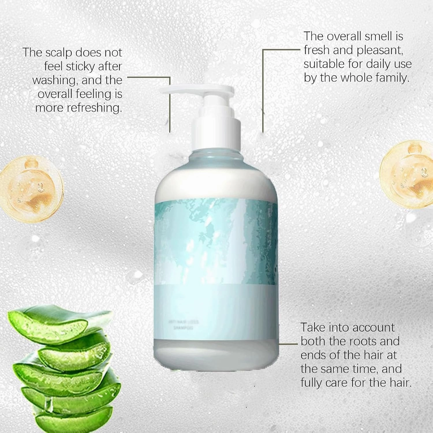 Lanshu Shampoo, Lanshu Polygonum Multiflorum Oil Control Shampoo, 400ml for Men and Women, Scalp Balance & Hair Protect (1pc)