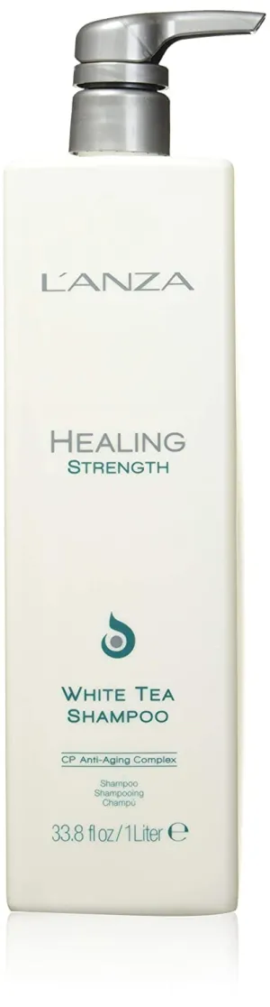 L'ANZA Healing Strength White Tea Shampoo, Hair Shampoo that Strengthens, Protects and Restores Weak, Fragile, and Aged Hair Against Split Ends & Frizz Control