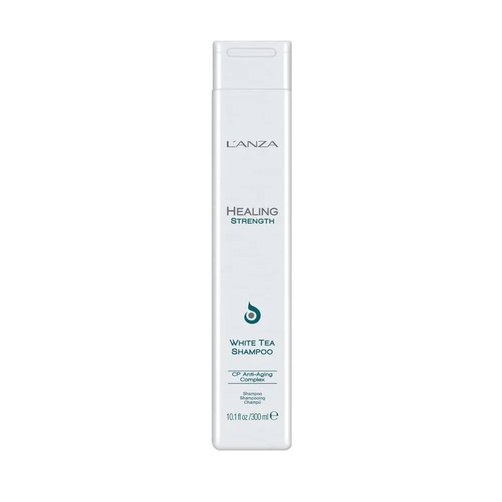 L'ANZA Healing Strength White Tea Shampoo, Hair Shampoo that Strengthens, Protects and Restores Weak, Fragile, and Aged Hair Against Split Ends & Frizz Control