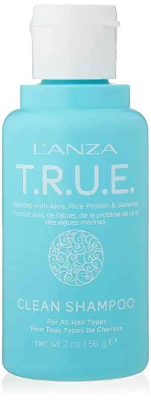 L'ANZA T.R.U.E. Clean Sustainable Shampoo - Rich with Aloe Vera and Rice Protein, Color Safe Daily Hair Care, Fragrance-Free, for Fresh Clean Hair