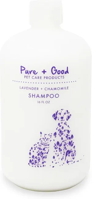 Lavender   Chamomile Shampoo, Soothing Lavender and Herbaceous Chamomile, Formulated for All Pets, Gentle and Cleansing, Made in The USA, Cruelty Free, 16 fl oz