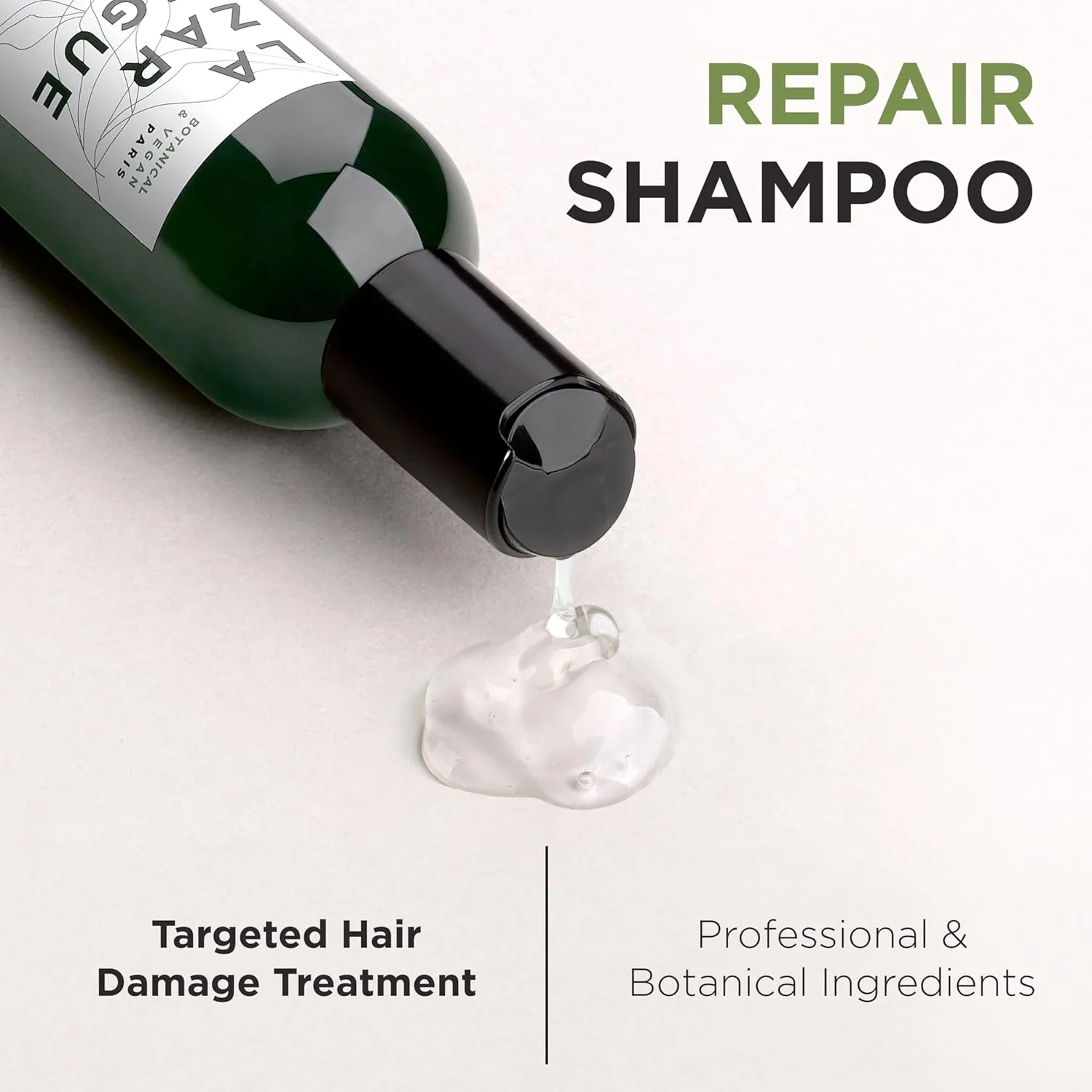Lazartigue Repair Shampoo, Enriched with Vegetal Keratin, Helps Damage Deep Down & Restructures Hair Fiber, Strengthens Hair and Leaves it Silky Right to the Ends
