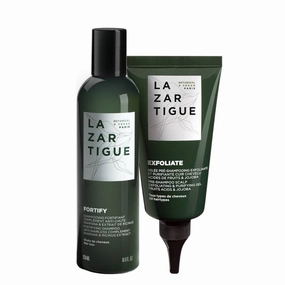 Lazartigue Fortifying Shampoo 250ml   Exfoliating Gel 75ml