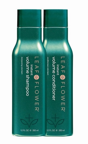 Leaf & Flower Instant Volume Shampoo & Conditioner 12 oz Duo, White
