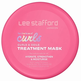 Lee Stafford Curls & Coils Hair Mask | For the Love of Curls - Intensive 3A-4C Treatment Mask for Curly & Coily Hair, Smooths, Hydrates and Enhances your Natural Curl, Anti-Frizz, 6.7 Fl Oz