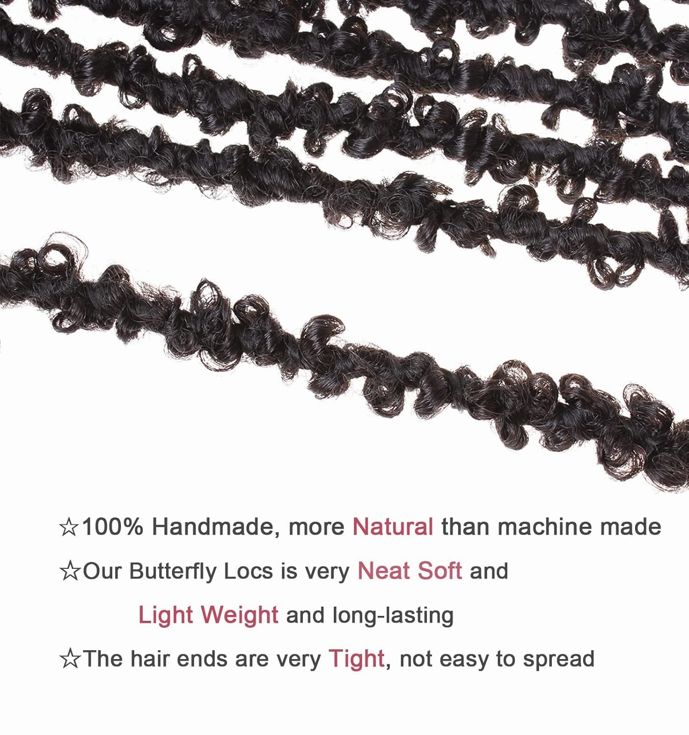 Leeven 12 Inch Pre-twisted Butterfly Locs Crochet Hair 6 Packs Short Crochet Butterfly Locs Dark Brown Synthetic Messy Distressed Faux Locs Crochet Hair Extensions for Women 4# 12 Strands/Pack