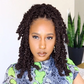 Leeven 12 Inch Pre-twisted Butterfly Locs Crochet Hair 6 Packs Short Crochet Butterfly Locs Dark Brown Synthetic Messy Distressed Faux Locs Crochet Hair Extensions for Women 4# 12 Strands/Pack