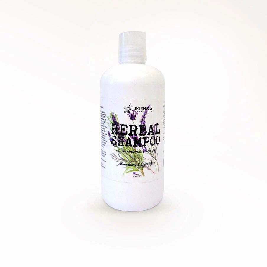 Legend's Creek Farm, Herbal Goat Milk Shampoo, Gently Cleansing & Soothing, Intense Softness & Shine, For Dry & Damaged Hair, 16 fl. Oz (Shampoo Conditioner (Rosemary & Lavender))