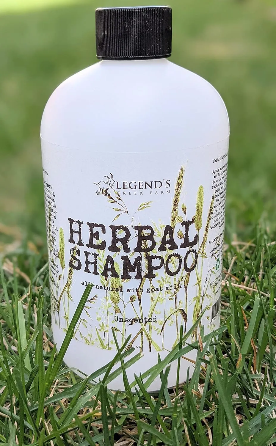 Legend's Creek Farm, Herbal Goat Milk Shampoo, Gently Cleansing & Soothing, Intense Softness & Shine, For Dry & Damaged Hair, 16 fl. Oz (Shampoo (Unscented))