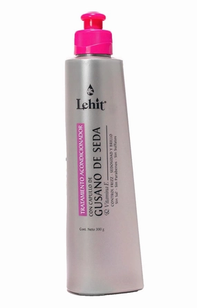 Lehit Tratamiento Acondicionador Intensivo Gusano de Seda & Vitamiona E Bio-reestructurador Anti-Frizz Sedosidad y Brillo 10.1oz (300ml)