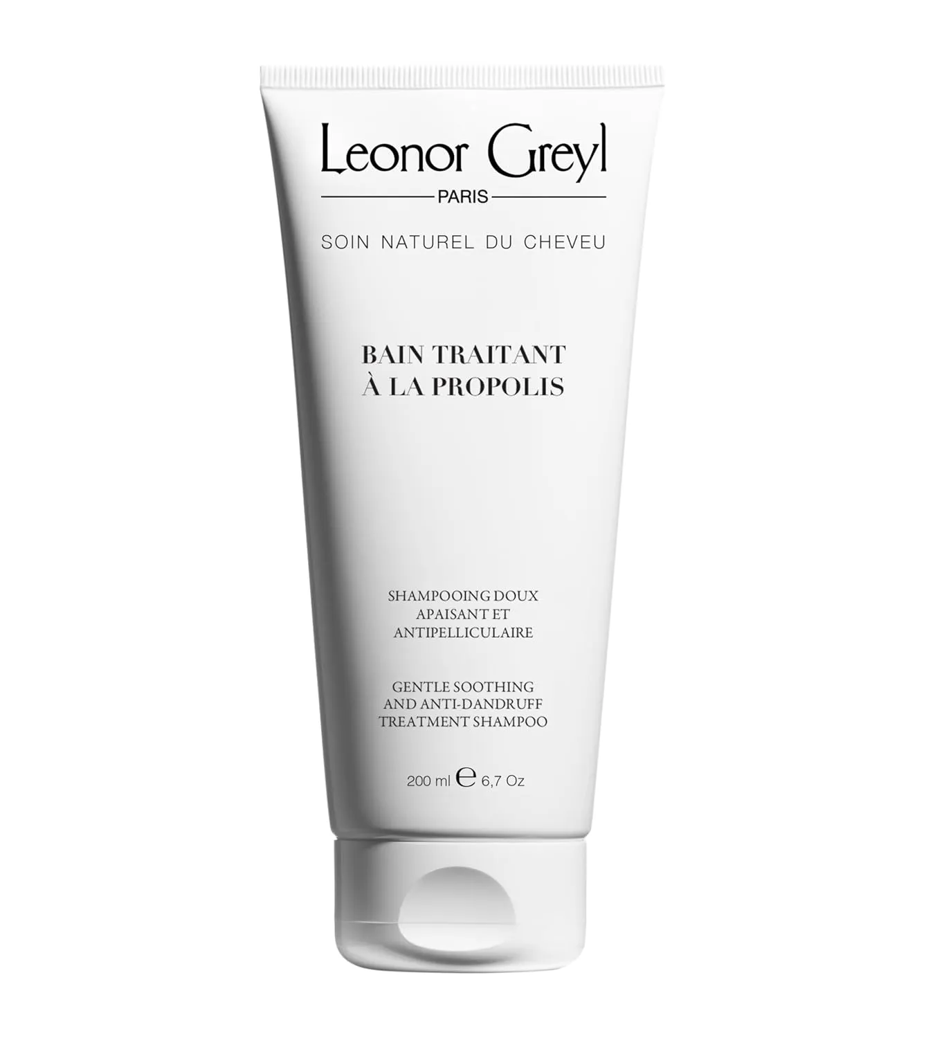 Leonor Greyl Gentle Dandruff Shampoo (Bain Traitant a La Propolis), Propolis & Chamomile Natural Dandruff Shampoo, 6.7 oz. Made In France