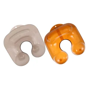LIFKOME Hair Perming Neck Rest Shampoo Bowl 2pcs Plastic Waterproof Shoulder Tray Hair Dye Collar Shoulder Catcher Neck Tray for Salon