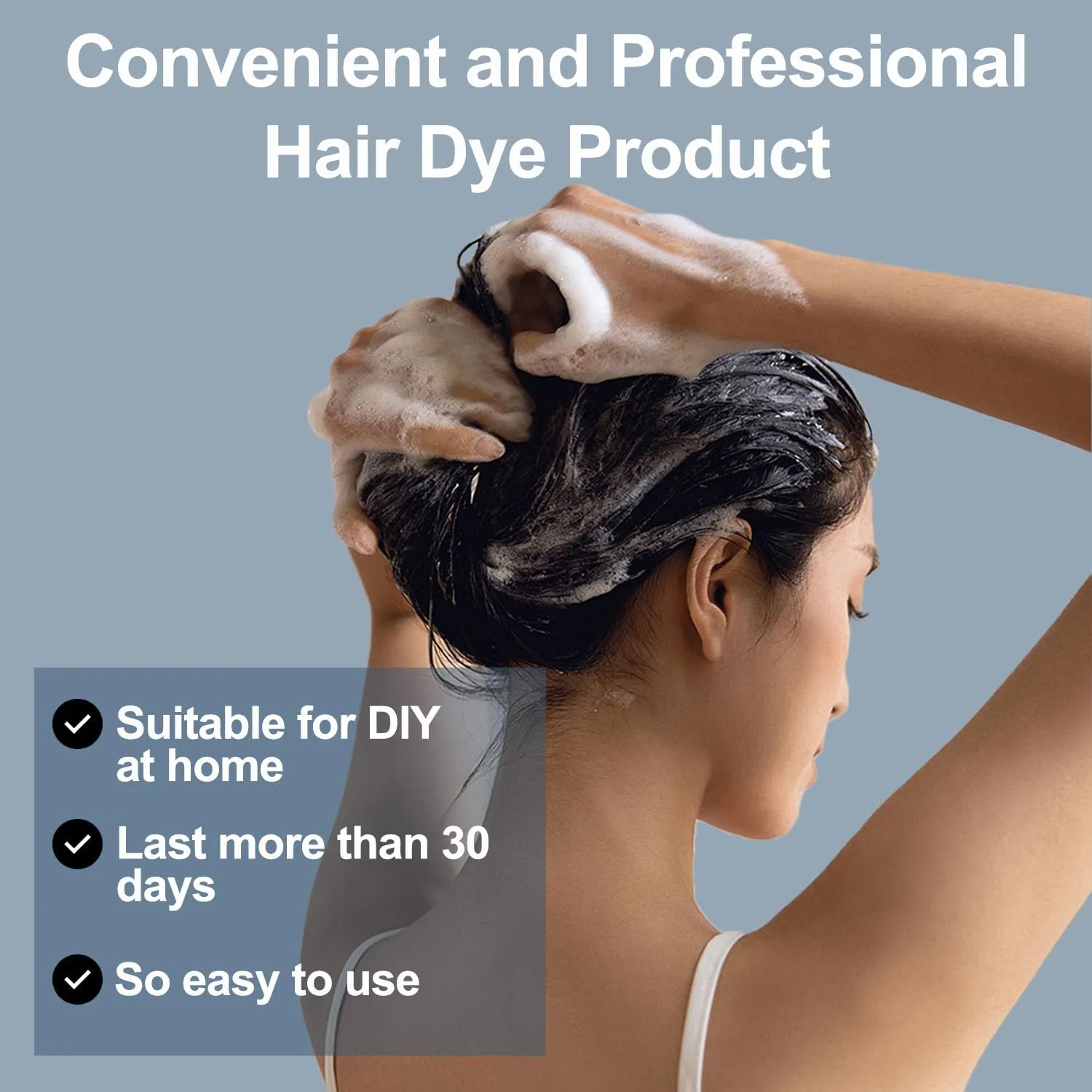 Light Brown Hair Dye, Hair Dye Shampoo for Women & Men, Color Shampoo Hair Dye, Shampoo Para Pintar El Cabello 16.9 Fl Oz, Safe and Natural Champu Para Canas (Light Brown)