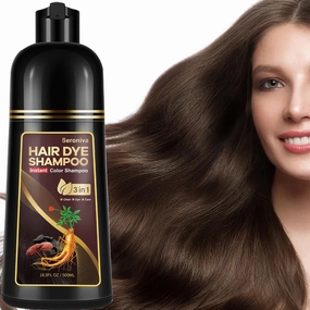 Light Brown Hair Dye Shampoo 3 in 1, Instant Hair Color Shampoo, Long Lasting Brown Hair Dye, Champu Para Pintar el Cabello, Champu Para Canas, Works in Minutes