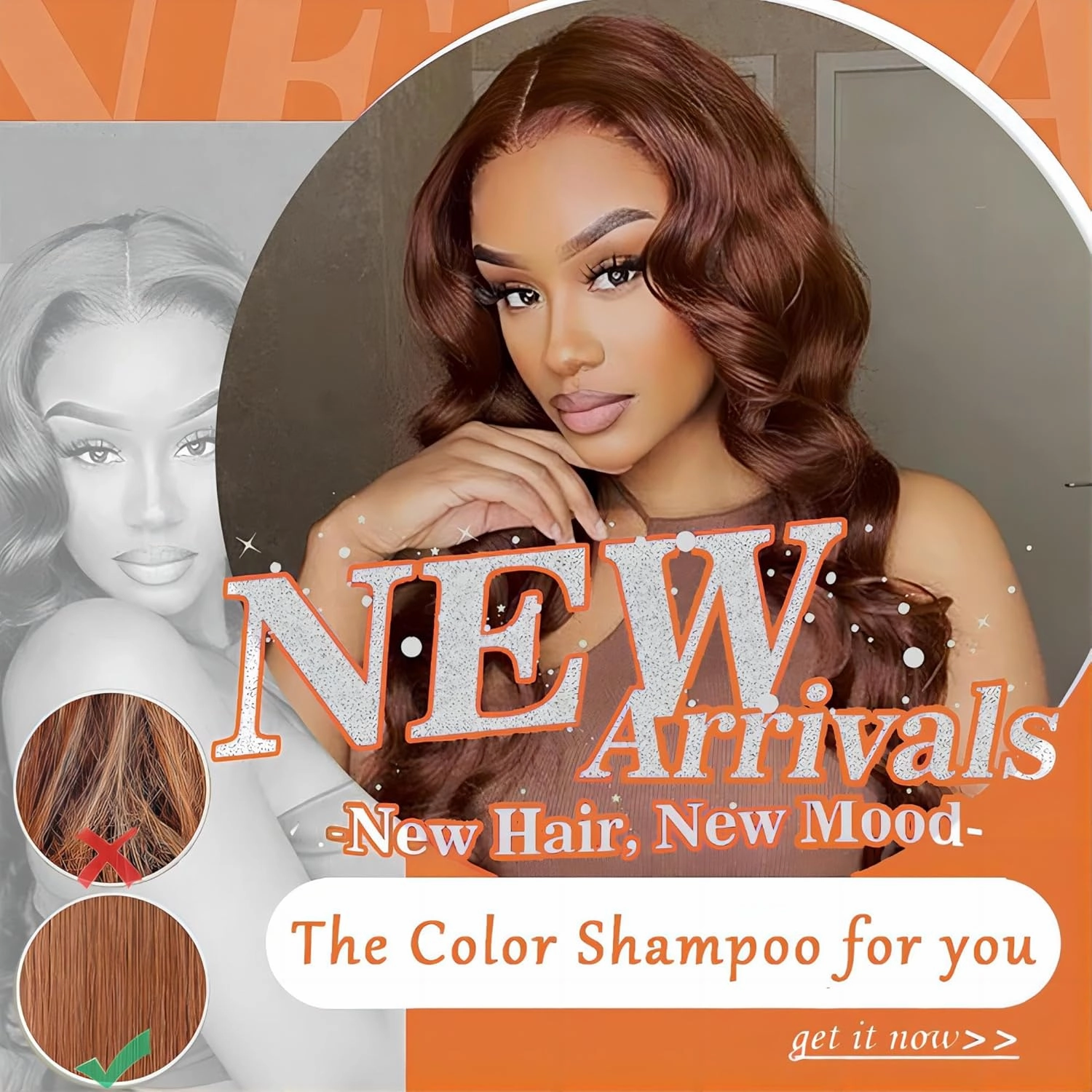 Light Brown Hair Dye Shampoo 3 in 1, Magic Dye Colors in Minutes-Long Lasting & Easy to Use Argan Oil Herbal Hair Color Shampoo champu con tinte para canas 500ml